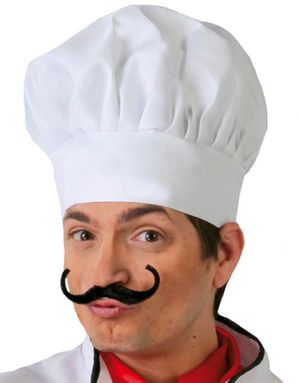 Hvit Høy Kokkehatt