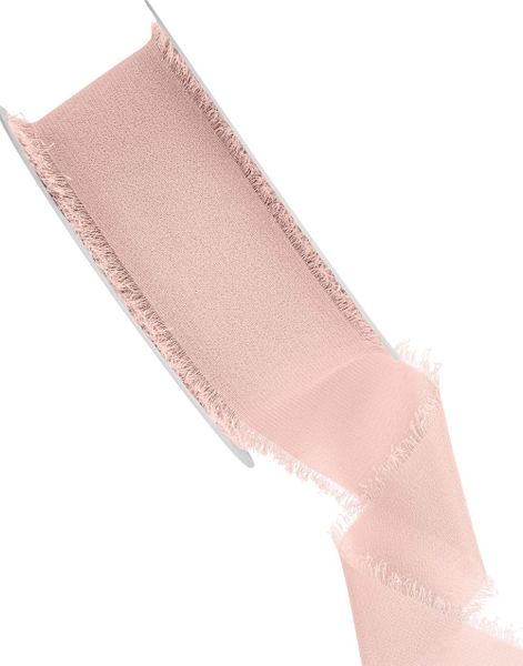 Lys Rosa Chiffonbånd 10 meter x 40 mm