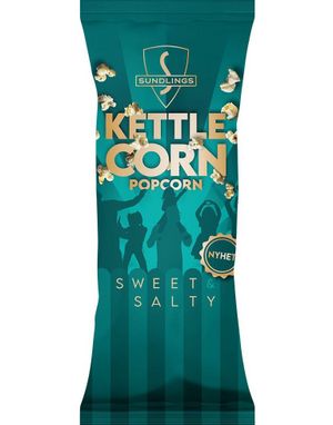 Sundlings Kettle Corn Sweet & Salty - Søtt og Salt Popcorn 50 gram