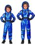 Blått Unisex Astronautkostyme til Barn - 5-7 ÅR