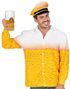Oktoberfest Beer Man - Kostymeskjorte og Hatt med Øl-motiv - XXL