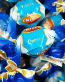 1 kg Crispo Praline Coconut - Sjokoladepraliner med Kokossmak
