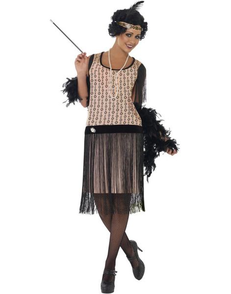 Komplett 20-talls Flapper Kostyme