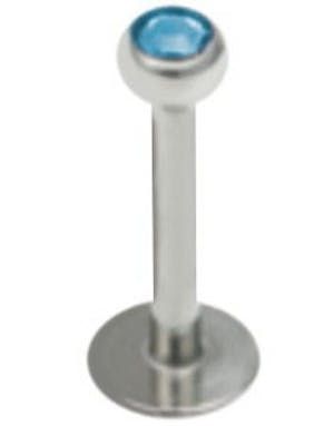 Shiny Stone - 1.2 x 8 mm - Lys Blå Labret