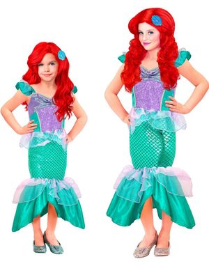 Ariel Inspirert Havfruekostyme til Barn