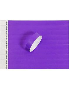 100 stk Nummererte Tyvek Festivalarmbånd / Entrearmbånd - Lilla
