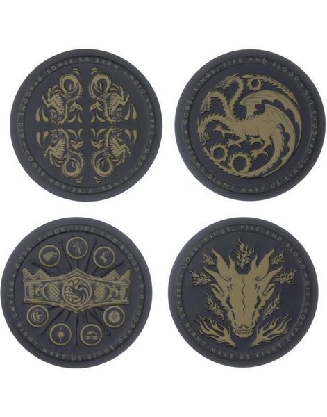 4 stk Forskjellige Lisensierte Game Of Thrones Metallbrikker