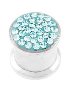 Piercing Plugg Dekorert med Turkise Stener