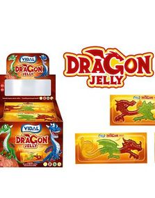 22 stk Vidal Dragon Jelly / Store Drage-Gelegodteri
