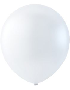 100 stk 30 cm MEGAPACK - Hvite Ballonger