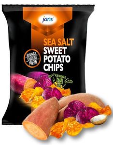 Jans Søtpotet Chips med Havsalt 84 gram (Indonesia)