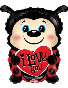 I Love You Ladybug - Utformet Folieballong 46 cm