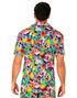 Blomstrete Hawaii Skjorte med Hodeskaller