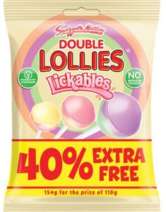 Swizzels Double Lollies / Kjærligheter 130 gram