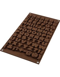 Silikonform med Bokstaver og Symboler - Silikomart