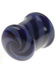 Twister Piercing Plugg Pyrex in Purple And Blue