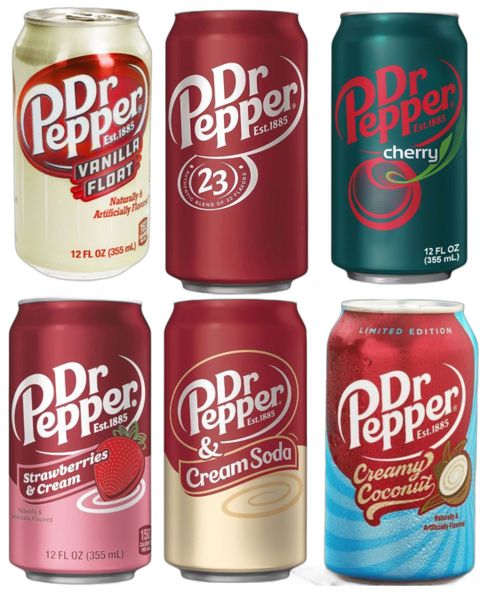 Taste Them All - Dr Pepper Bokser USA Import - Seks Smake - Pakketilbud