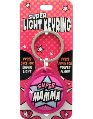 Super Mamma - Nøkkelring med Lys