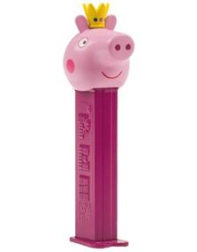 Prinsesse Peppa Gris Pez-Holder med 2 stk Pez Pakker