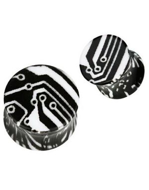 Machine In Black and White - Piercing Plugg