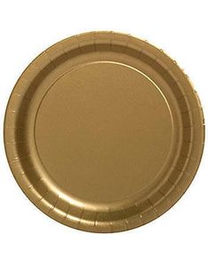 16 stk Gullfargede Papptallerkener 22 cm