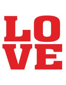 LOVE - 2 stk Klistremerker for Sko