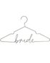 Gullfarget 'Bride' Kleshenger i Metall - 44x24 cm - Modern Luxe