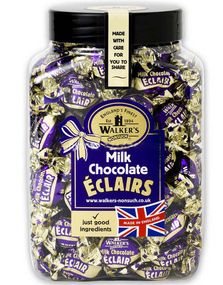 1,25 kg Walkers Milk Chocolate Toffees - Stor boks med lokk
