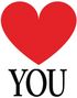 Heart/You - 2 stk Klistremerker for Sko
