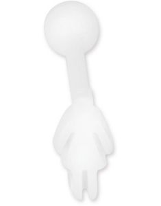 Woman Figure White - Tungepiercing