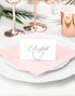 10 stk Hjerteformede Bordkortholdere i Rose Gull