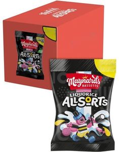 10 stk Maynards Bassetts Liquorice Allsorts / Engelsk Lakris Konfekt - Hel Eske 1,1 kg