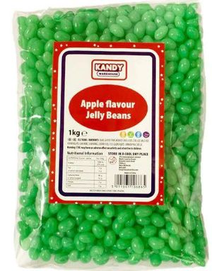 1 kg Zed Candy Apple Jelly Beans - Gelebønner med Eplesmak