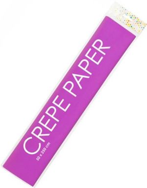 Lilla Kreppapir 50x250 cm