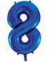 JUMBO Royal Blå Tallballonger 0-9 - 86 cm