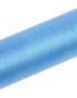 LYS BLÅ Gjennomsiktig Organzaløper 16 cm x 9 meter