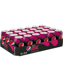 1782432000_124 stk Pepsi Max Cherry - Sukkerfri Brus - Hel Eske 24x330 ml (USA)
