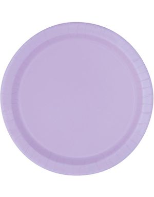 20 stk Lavendel Små Papptallerkener17 cm