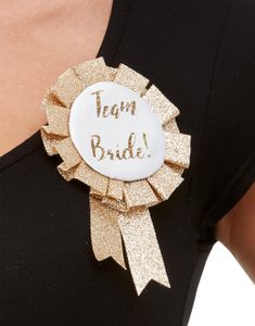 Rosé Gullfarget Team Bride Rosett