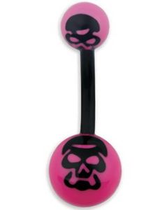 Demon Rosa Navlepiercing