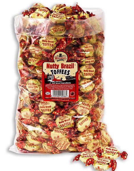 2,5 kg Walkers Nutty Brazil Toffees - Stor pose