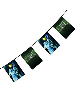 6 Meter Banner med Bilder - Zombie Horror