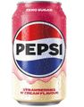 Pepsi Strawberries & Cream Flavour Sukkerfri 330 ml (UK Import)