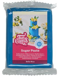 Funcakes Fondant - Bella Blue / Klar Blå 250 gram
