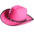 Knall Rosa Cowboyhatt med Stener