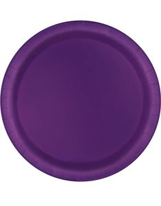 16 stk Mørk Lilla Papptallerkener 22 cm