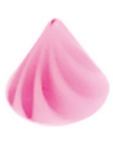 Candy Spike Pink - 4 mm Akrylkule til 1,2 mm stang