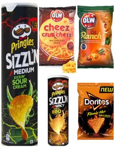Hot Pack - Helgepakke med Sterk Snacks - Pakketilbud