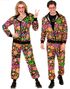 60's Hippie UV Glow Grilldress til Voksen - X-Large