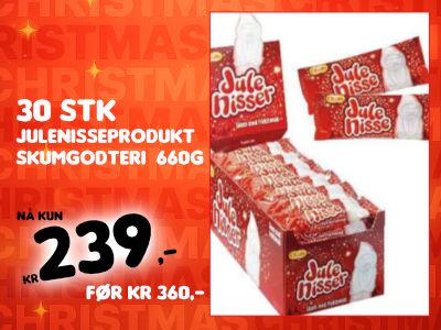 30 stk Julenisse Skumgodteri - Hel Eske